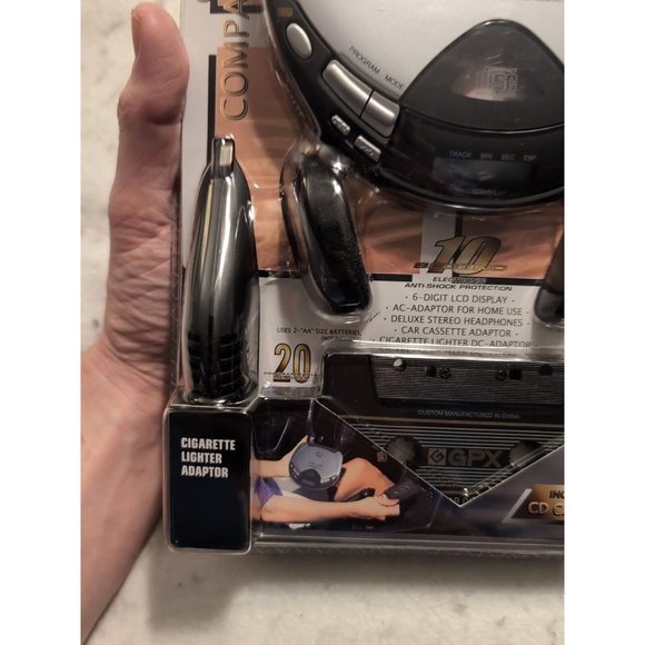 GPX Portable Cd Compact Disc Player C3916 Car Kit NEW SEALED vintage - Picture 4 of 11